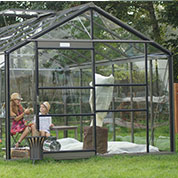 serre de jardin en verre trempe 4mm de 13m2 - acd